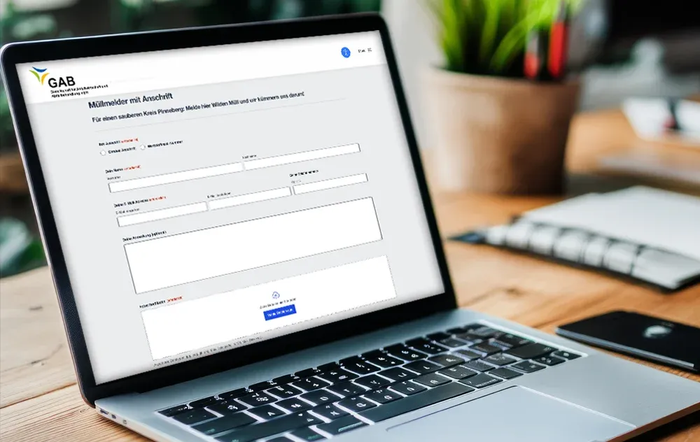 Mit einem Formular Wilden Müll melden